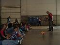 Chris Camp showing the school kids a few tricks